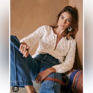 Sezane Marthe Sweater XS White
